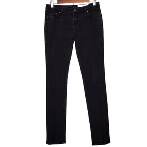 All Saints Spitalfields Women's Black Denim Pipe Skinny Low Rise Jeans Sz 30/32
